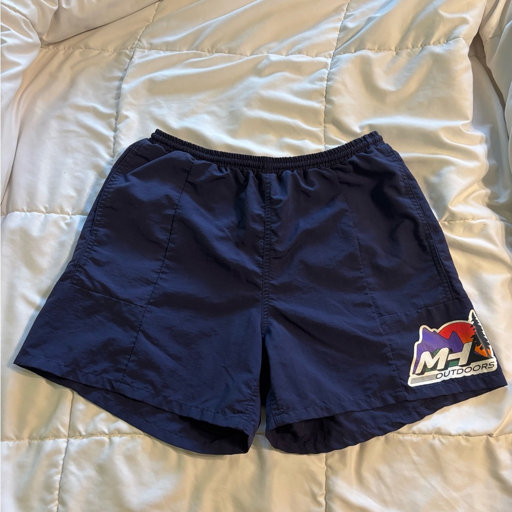 Madhappy Outdoors Nylon Shell Shorts in Midnight Navy